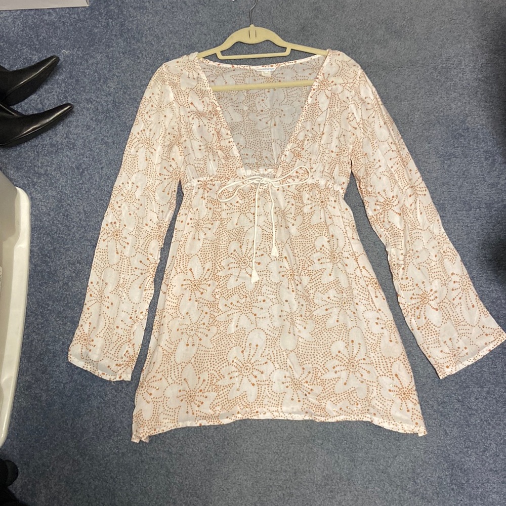 Coolchange long sleeve sheer dress size L